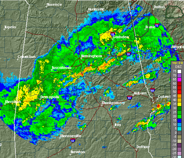 Late Afternoon Radar Check The Alabama Weather Blog