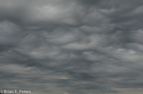 Shot of the base of the clouds around 4,500 feet over Birmingham on May 5, 2013