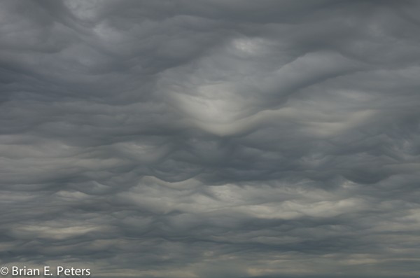 Photo of the base of the clouds around 4,500 feet over downtown Birmingham on May 5, 2013