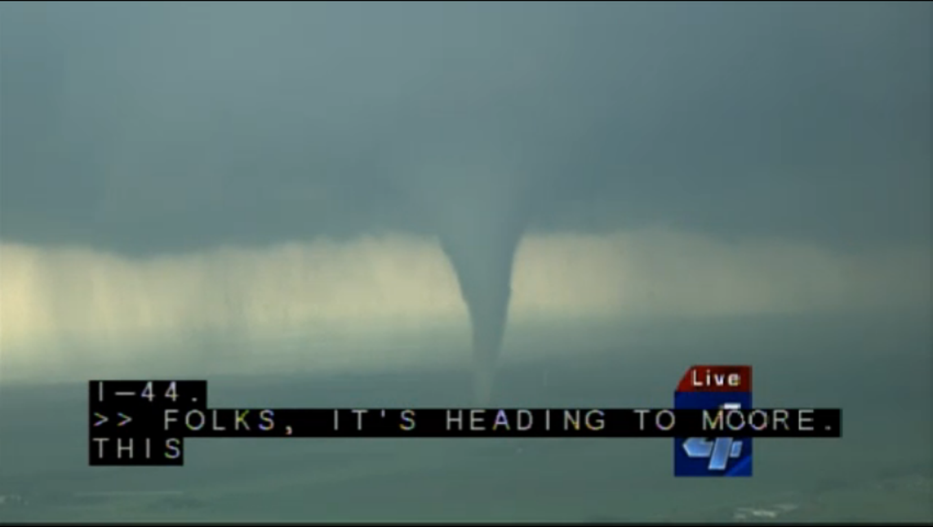Large, Wedge Tornado Approaching Moore, OK