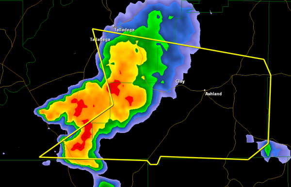 Severe Thunderstorm Warning Clay/Talladega Counties