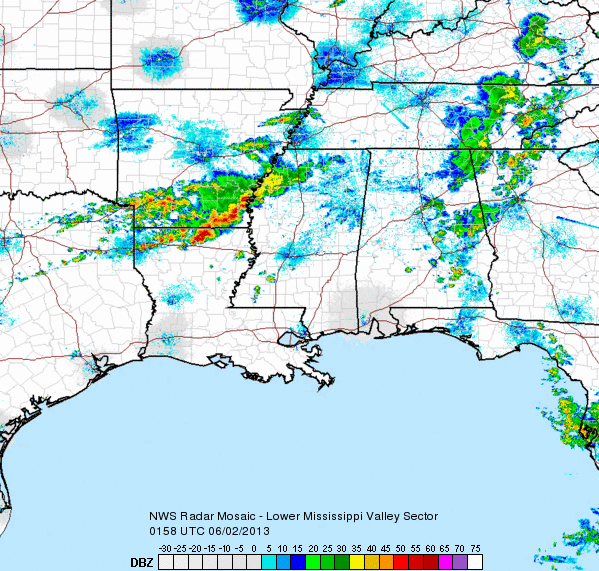 Showers Winding Down