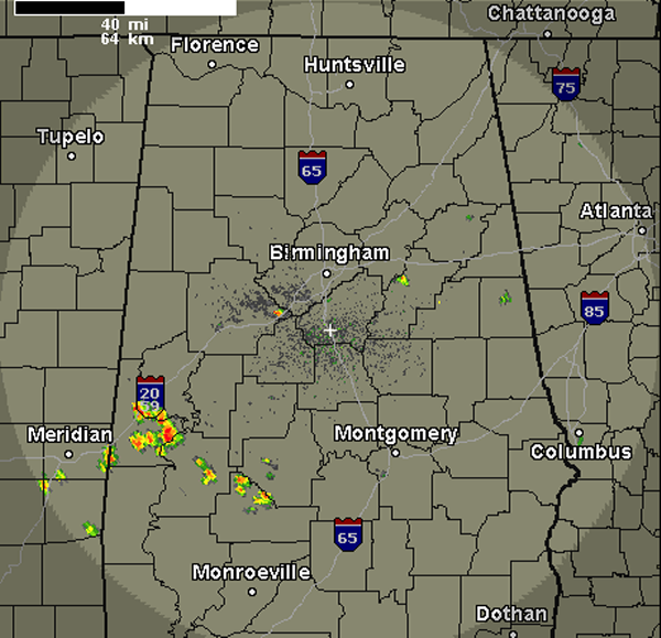 A Few Isolated Storms Developing