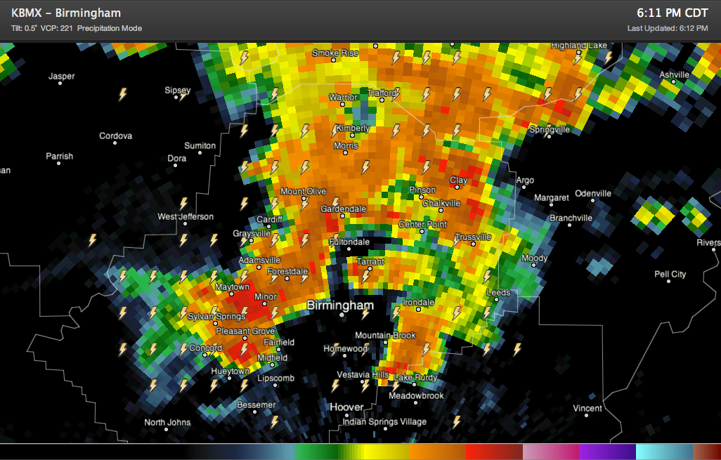 More Strong Storms Moving Across Birmingham Metro