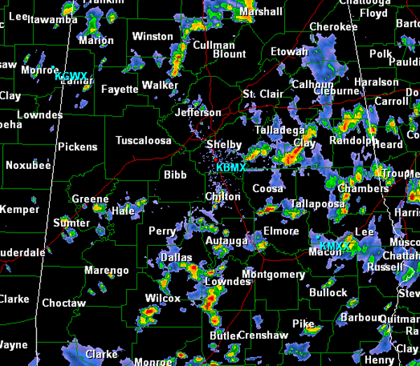 MidAfternoon Radar Check The Alabama Weather Blog