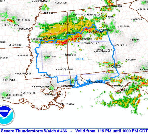 Severe Thunderstorm Watch until 10PM