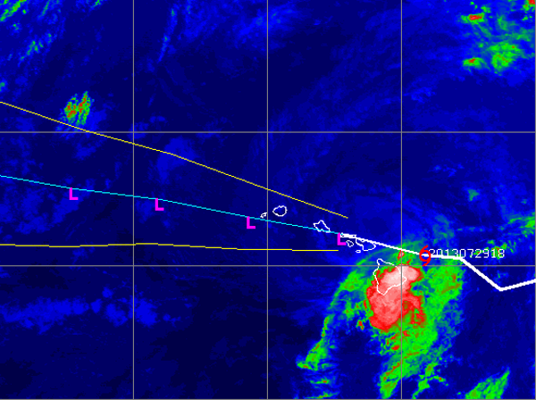 Flossie Impacting Hawaii Tonight