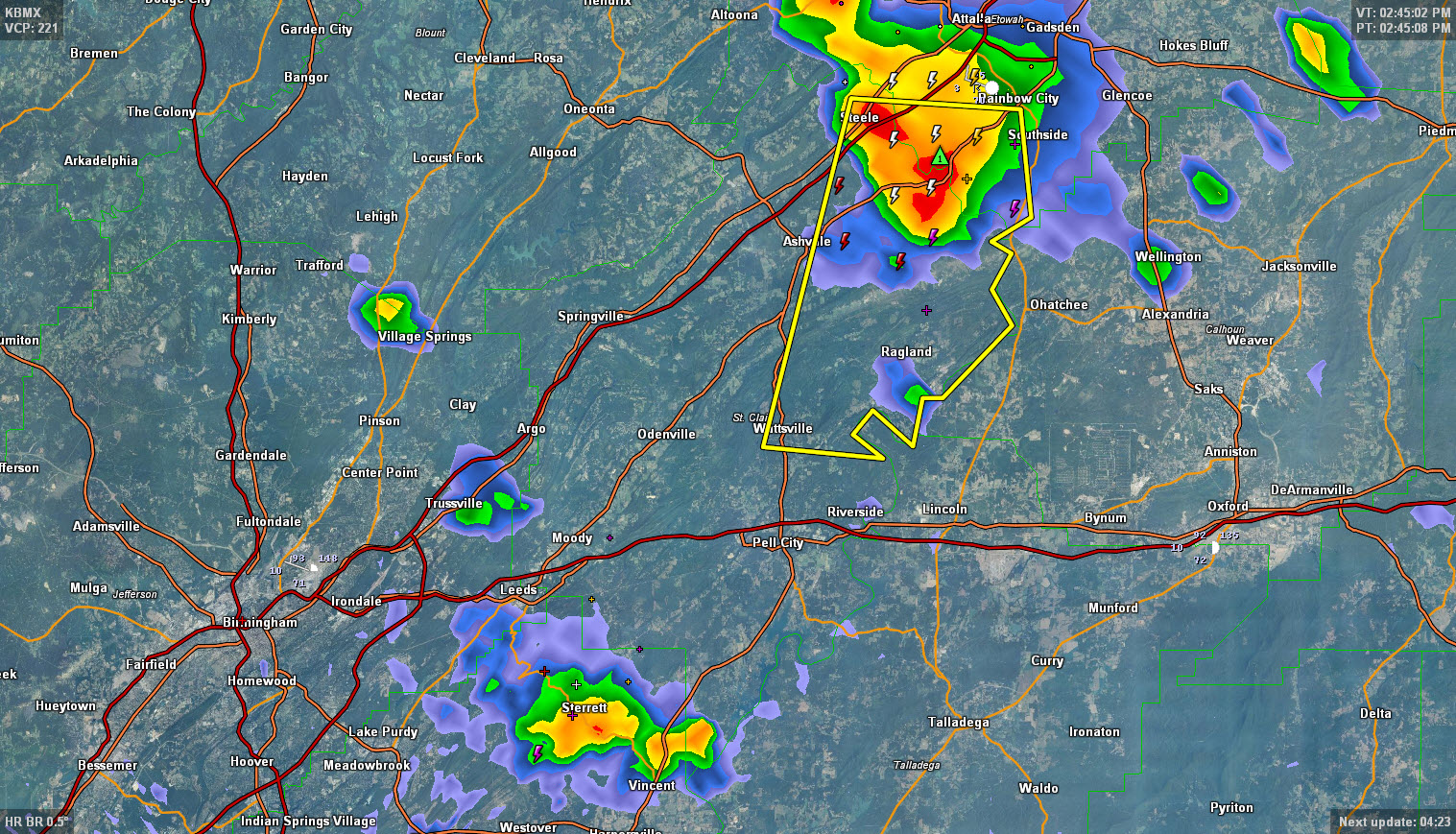 Severe Thunderstorm Warning – Parts of St. Clair/Etowah Until 3:30 p.m.