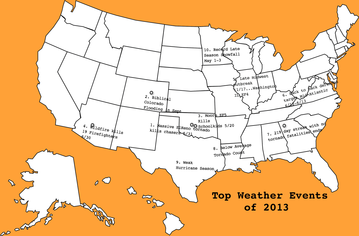 The Top U.S. Weather Events of 2013