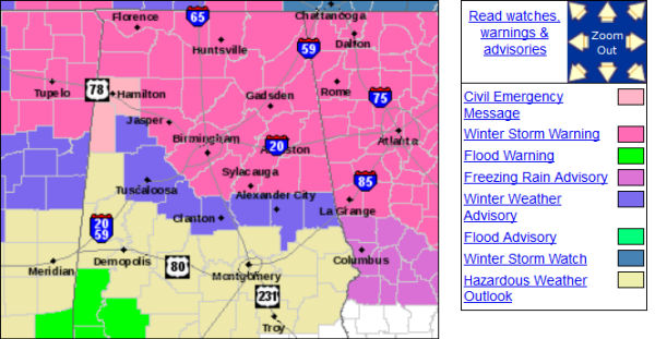 New Warnings and Advisories for Tonight and Wednesday
