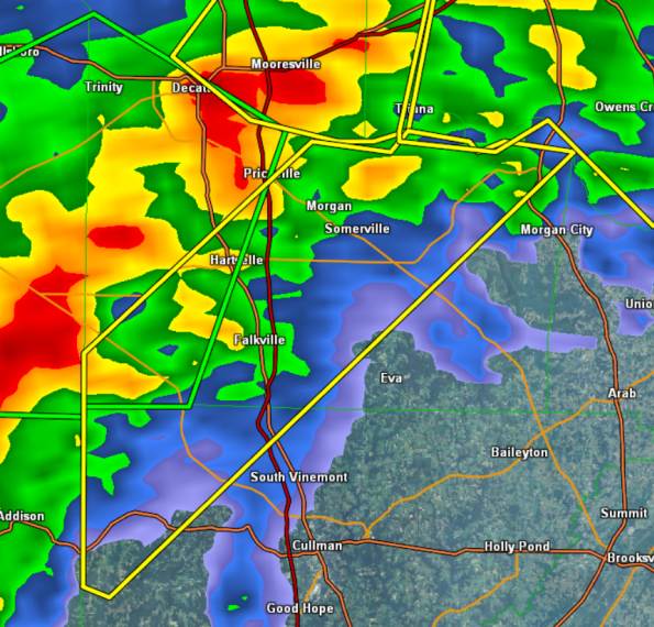 Severe Thunderstorm Warning Cullman County until 10:45 PM