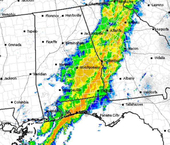 Severe weather threat is over for central alabama the alabama weather