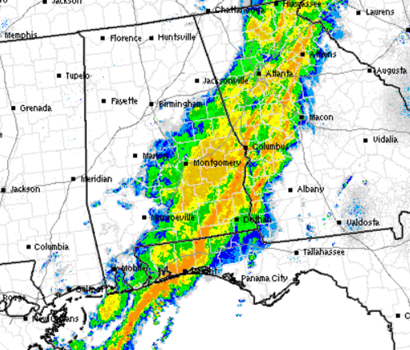 Severe Weather Threat is Over for Central Alabama