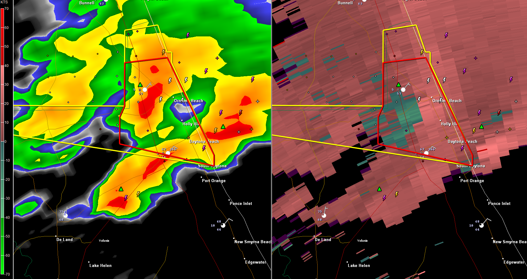 Possible Tornado Passing Just North of Daytona 500