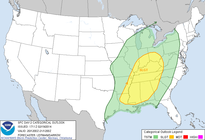 Strong To Severe Storms Tomorrow Night