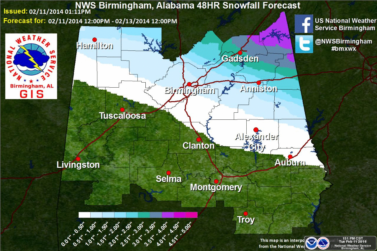 Major Winter Storm To Impact Alabama The Alabama Weather Blog
