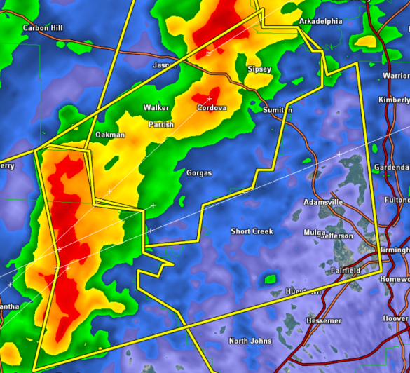Severe Thunderstorm Warning Fayette/Jefferson/Tuscaloosa/Walker until 9 45 PM The Alabama