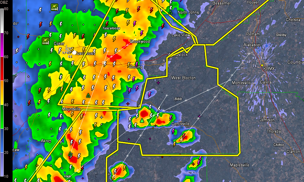 Severe Thunderstorm Warning Bibb County Until 1030 p.m. The Alabama