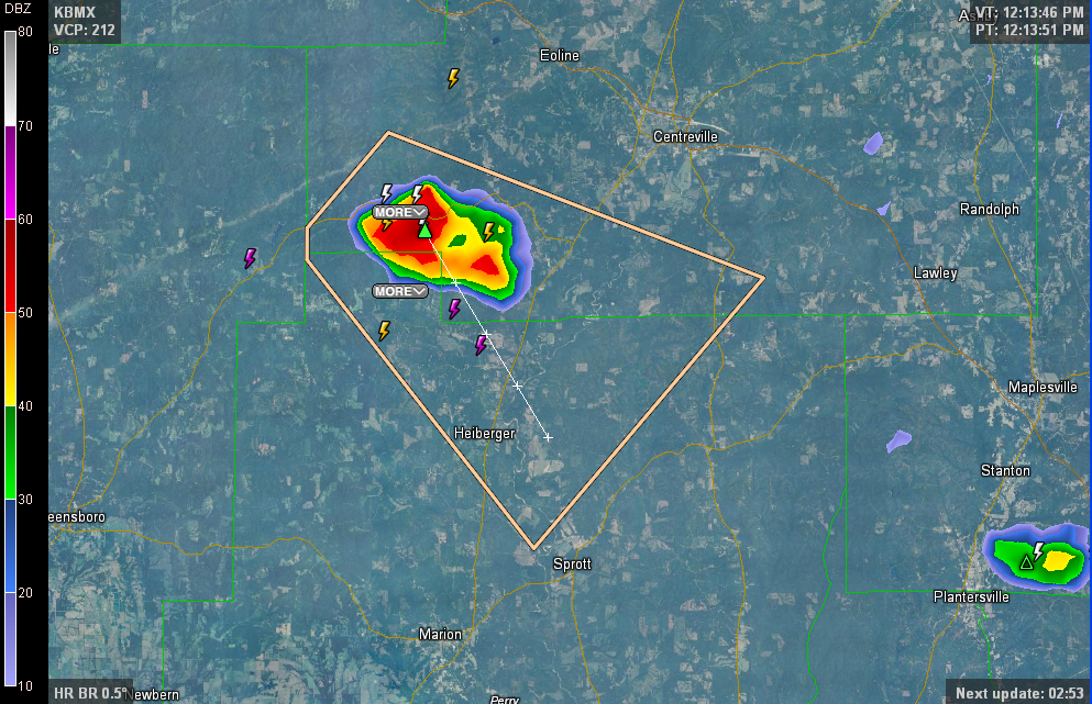 Watching Storm in Bibb/Perry The Alabama Weather Blog
