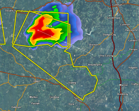 Severe Thunderstorm Warning Walker/Winston until 9:15 PM | Alabama ...