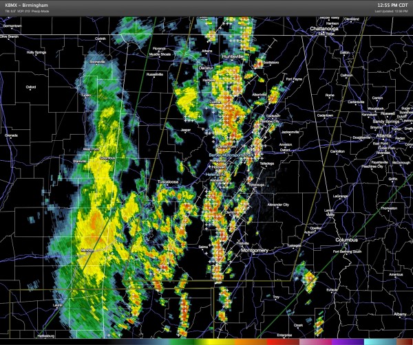 BMX Radar at 12:55 pm