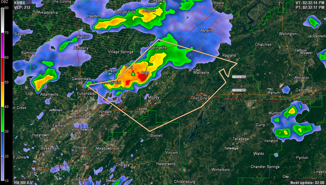 Strong Storms over Jefferson, Shelby, St. Clair The Alabama Weather Blog