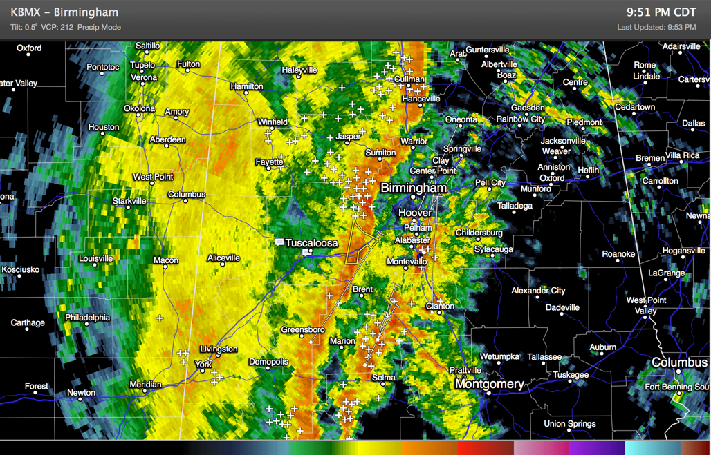 Intense Storms About to Move into Birmingham The Alabama Weather Blog