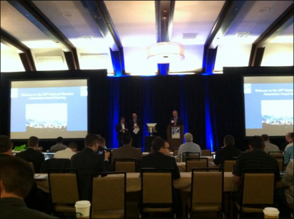 Miles Muzio with me and Mike Mogil on stage this morning