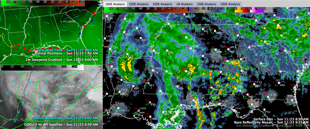 Quick Look at Alabama Weather Situation – 9:45 a.m.