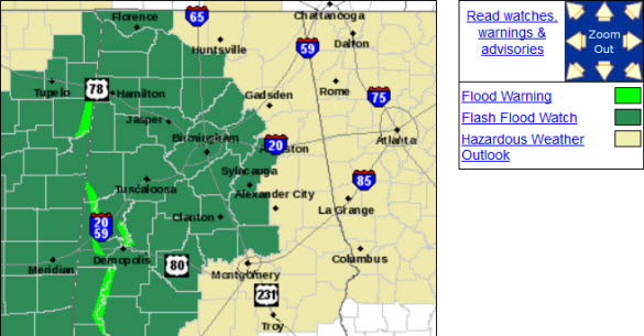 Flash Flood Watch In Effect