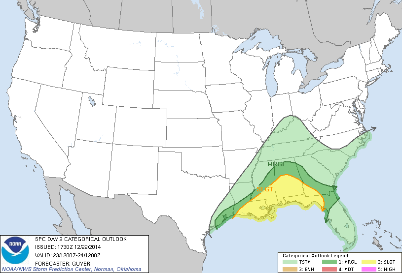 Heavy Rain/Strong Storms For Alabama