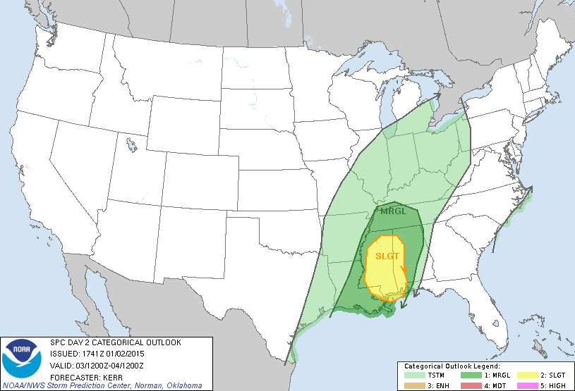 Strong Storms Possible Tomorrow Night