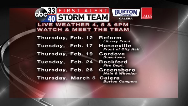 FS FIRST ALERT SCHEDULE FEB 12 2015