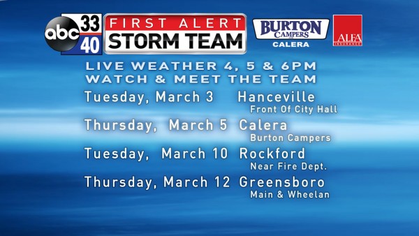 FS FIRST ALERT SCHEDULE MARCH 3