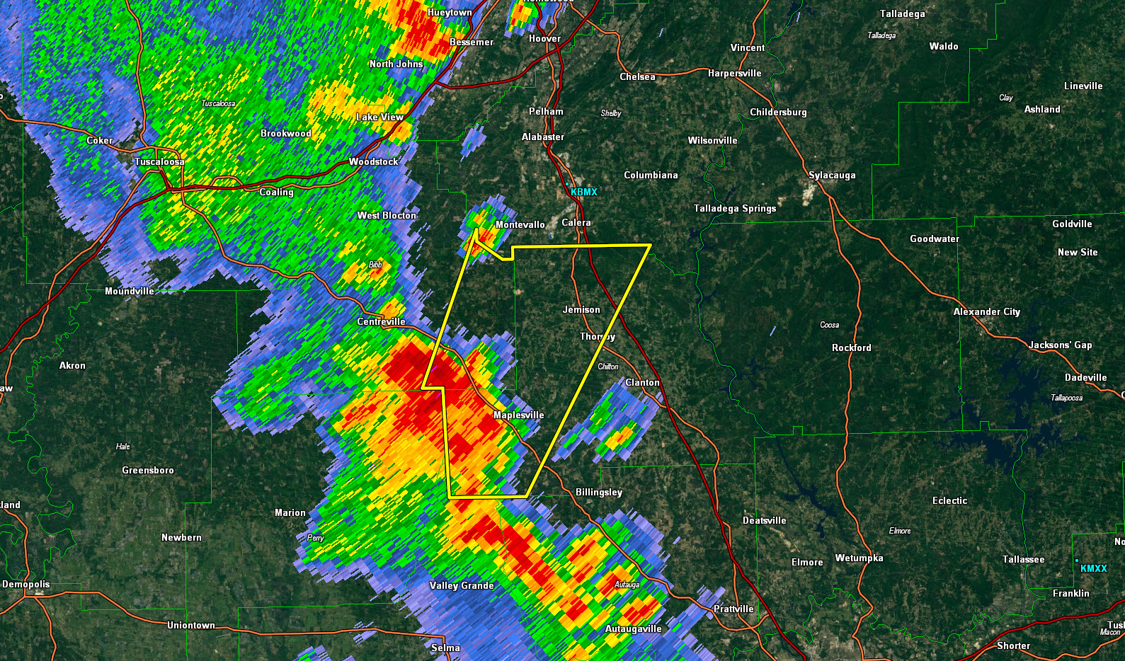 Severe Thunderstorm Warning Bibb/Chilton The Alabama Weather Blog