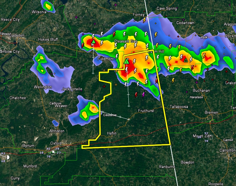 Severe Thunderstorm Warning for Cleburne County