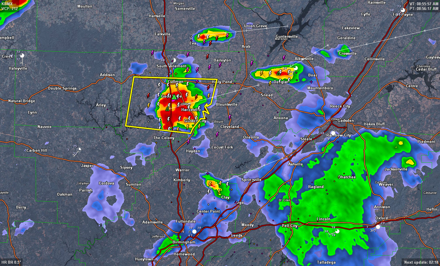 Cullman Storms Moving into Blount The Alabama Weather Blog