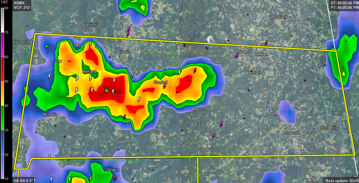 Severe Thunderstorm Warning Randolph/Clay The Alabama Weather Blog
