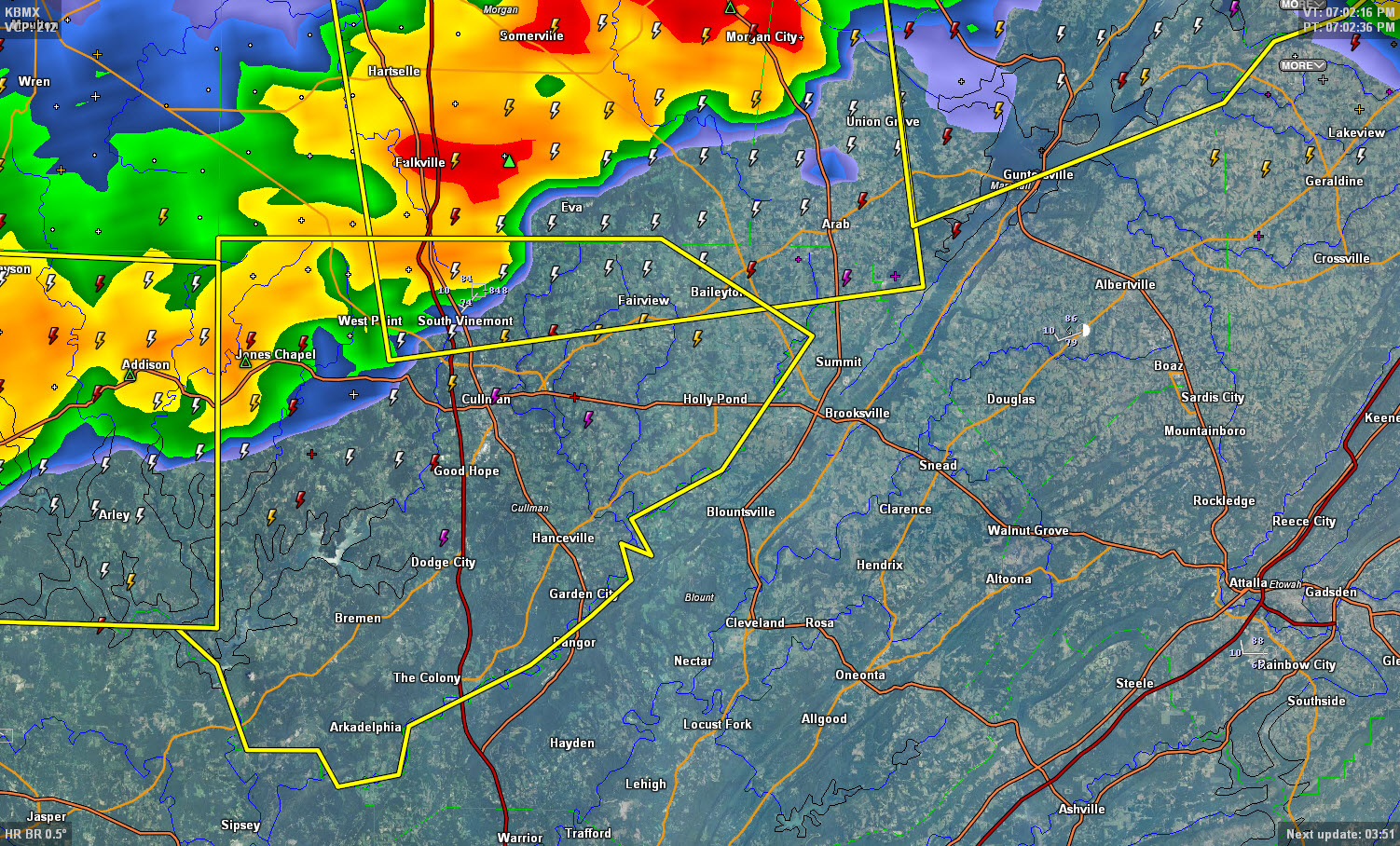 Severe Thunderstorm Warning for Cullman County The Alabama Weather Blog