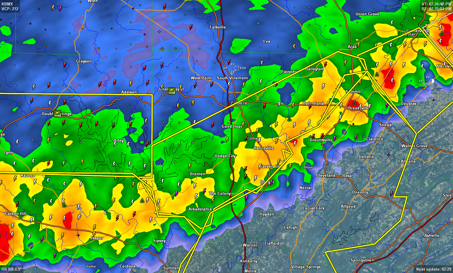 Severe Thunderstorm Warning for Cullman County The Alabama Weather Blog