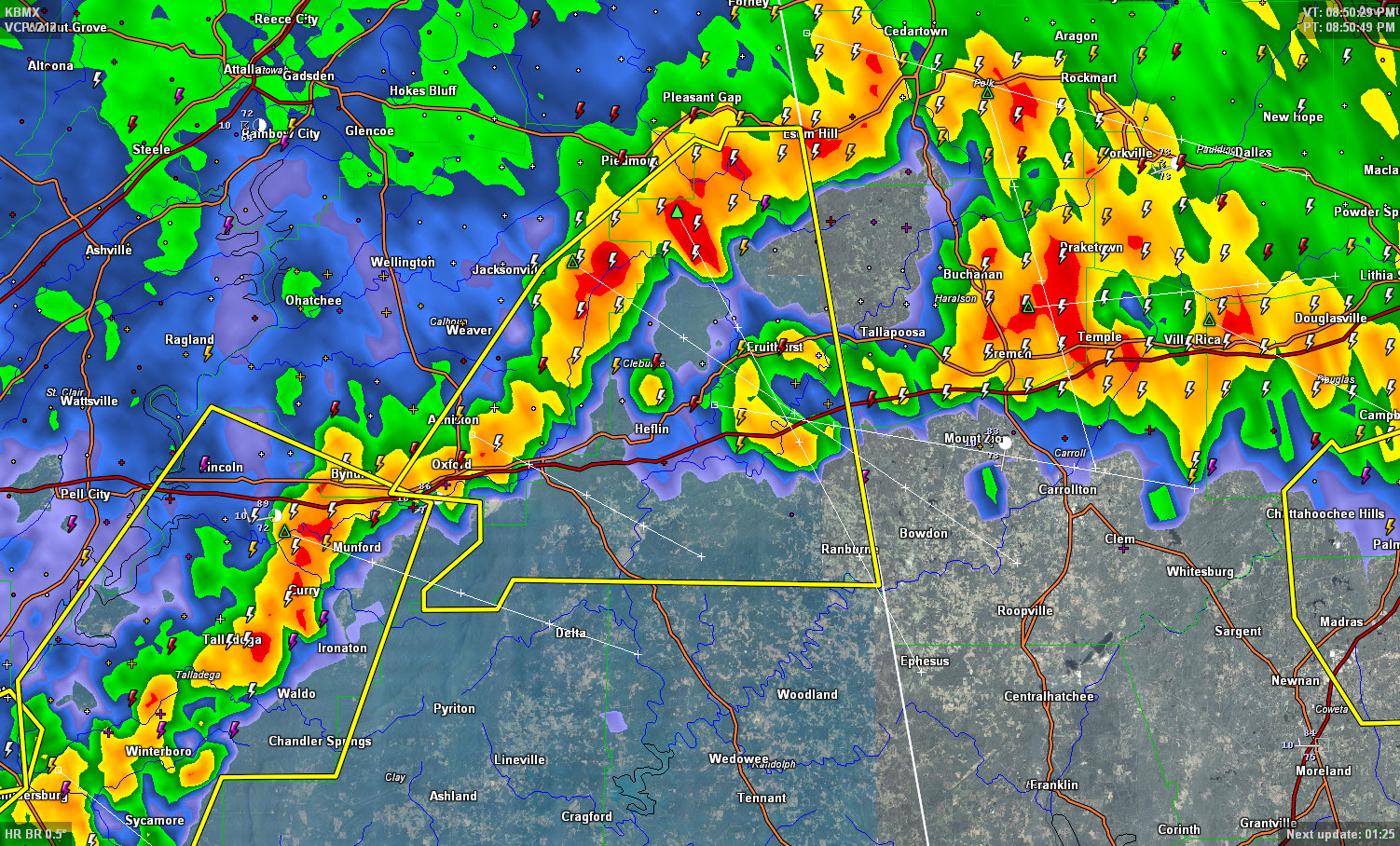 Severe Thunderstorm Warning: Calhoun/Cleburne