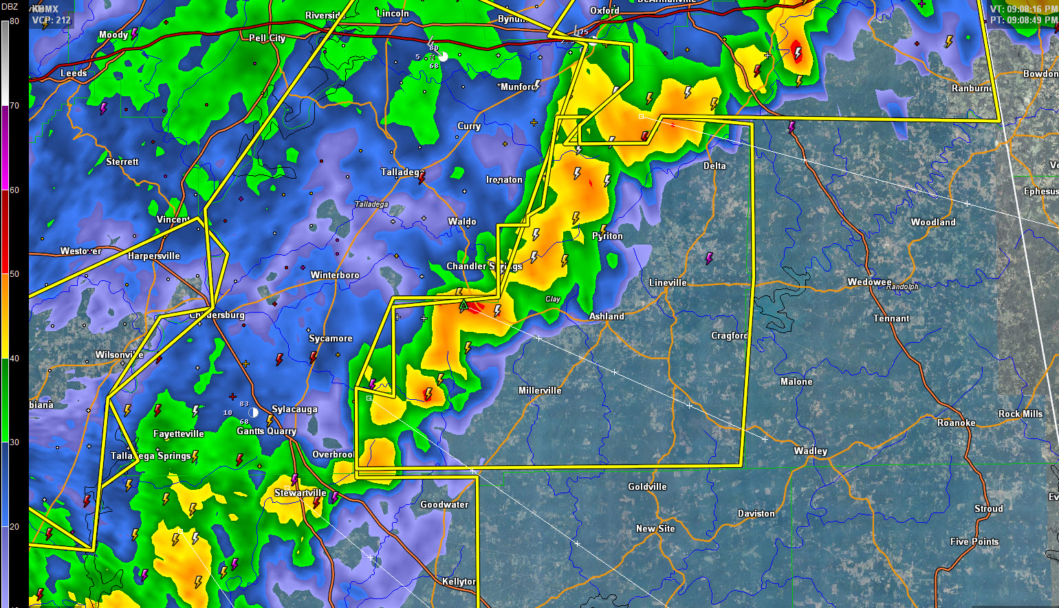 Severe Thunderstorm Warning Clay County The Alabama Weather Blog