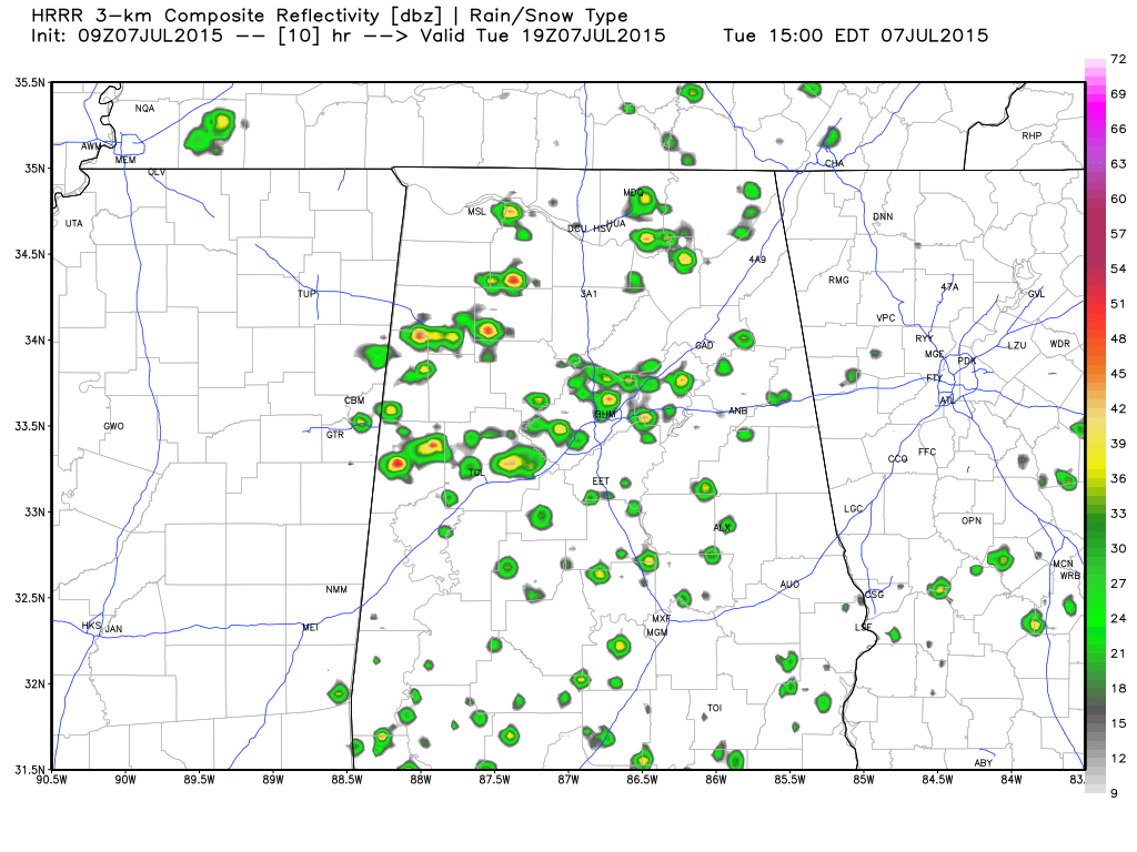 Only Isolated Showers Later Today