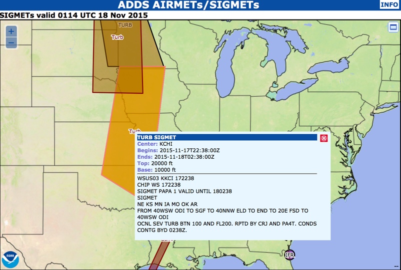 dallas flight plane path omaha left severe turbulence same course feet between