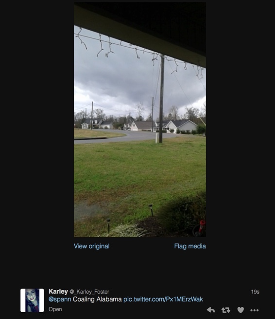 Confirmed Tornado in Tuscaloosa County!