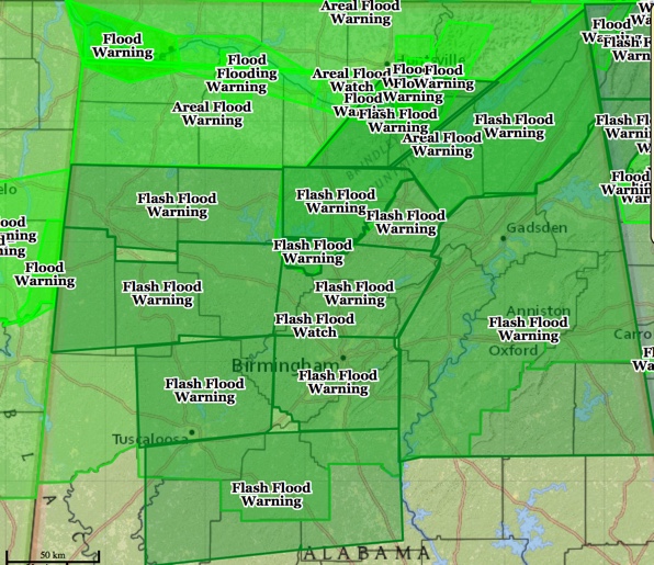 New Flash Flood Warning