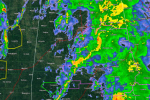 Storms Not Severe Across Central Alabama; Watching Mississippi Storms for Wind/Hail