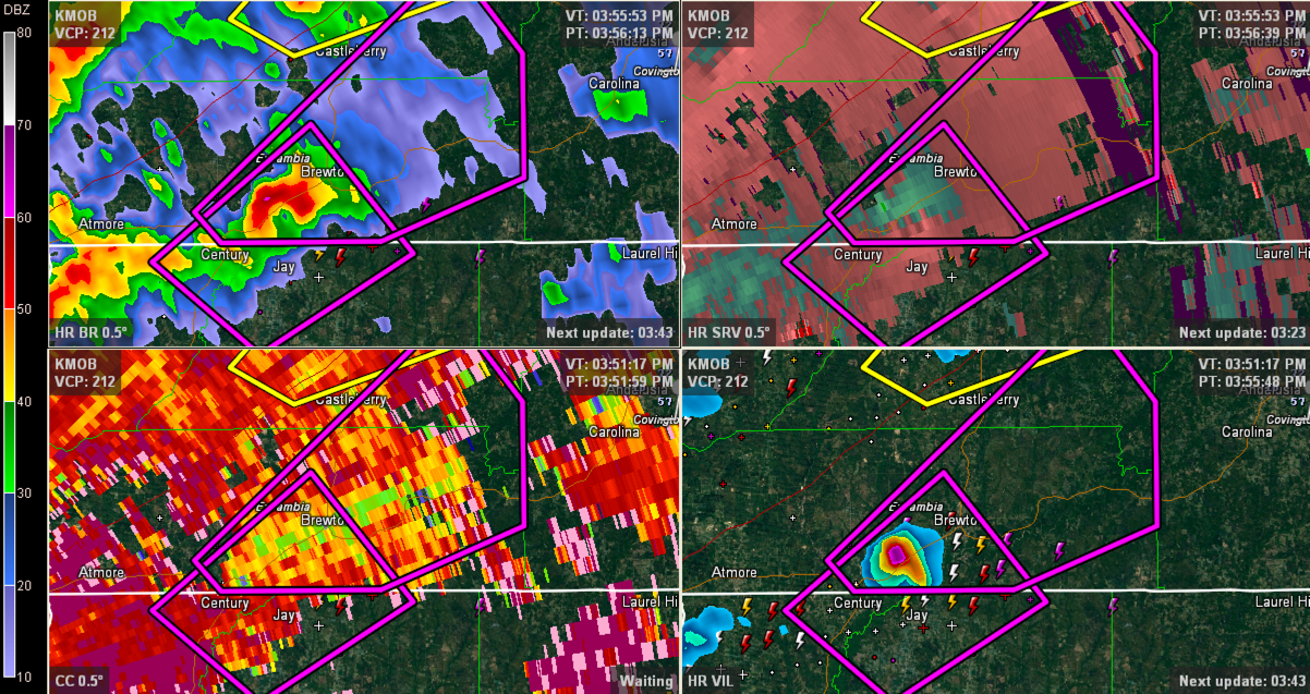 Tornado Approaching Brewton The Alabama Weather Blog