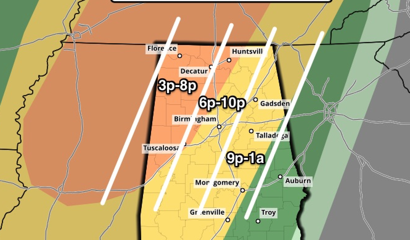 Severe Weather Threat Begins Tomorrow Afternoon The Alabama Weather Blog