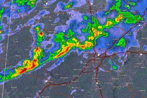 Storms Intensifying West/Northwest of Tuscaloosa/Birmingham